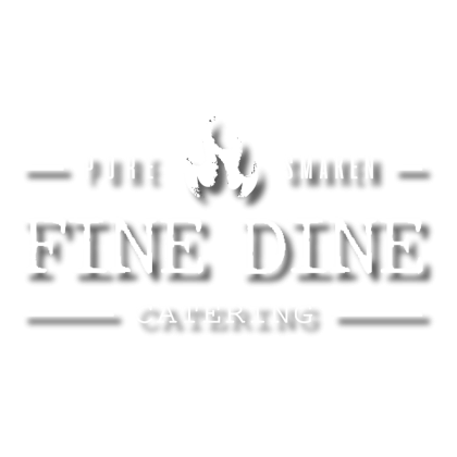 Logo wit Fine Dine Catering Pure Smaken